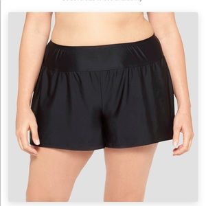 Ava & Viv - Black boy shorts swim bottoms